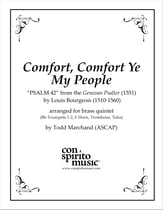 Comfort, Comfort Ye My People Brass Quintet P.O.D. cover